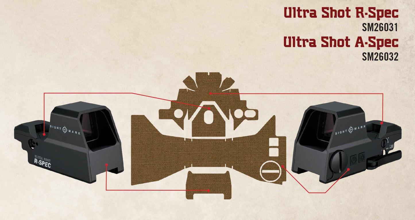 Coyote Brown skin for Ultra Shot R-Spec and A-Spec Reflex Sights