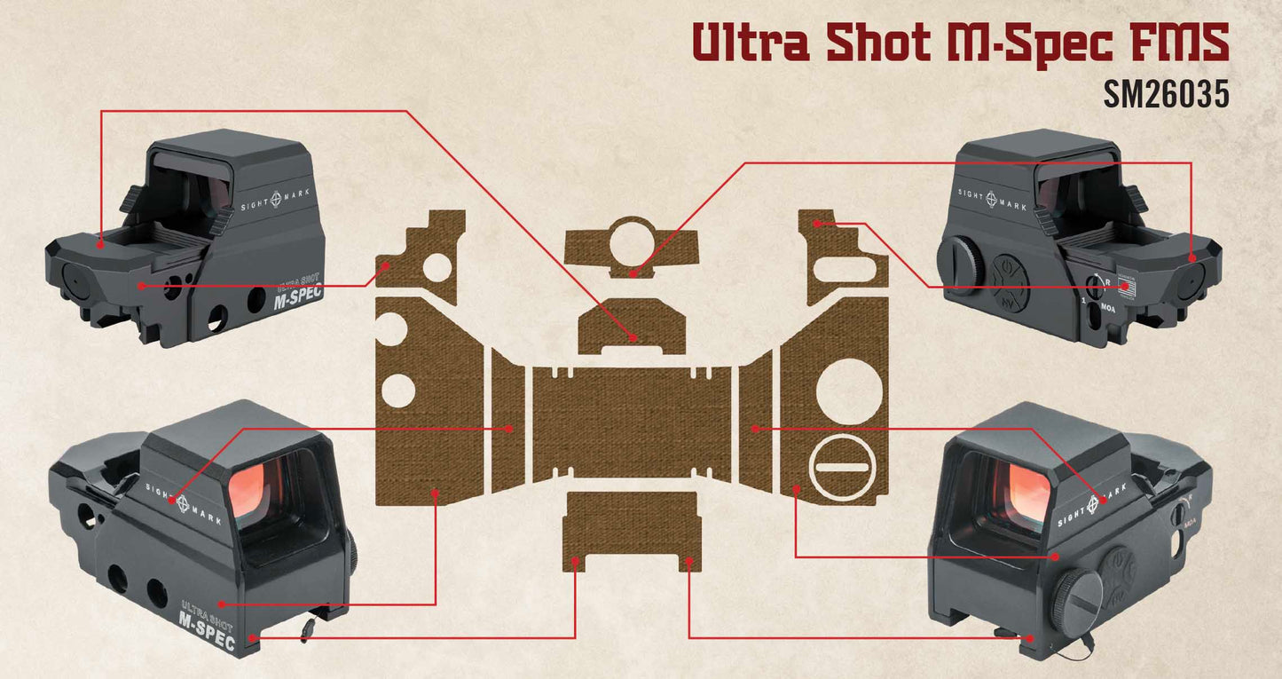 Coyote Brown skin for Ultra Shot M-Spec FMS Reflex Sights