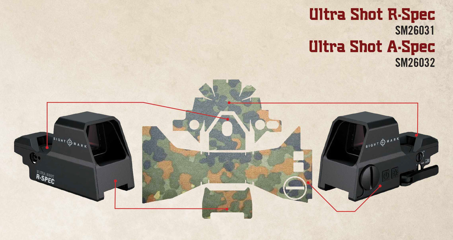 Habillage Flecktarn pour viseurs reflex Ultra Shot R-Spec et A-Spec