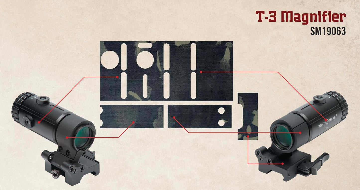 Multicam Black for skin T-3 Magnifier