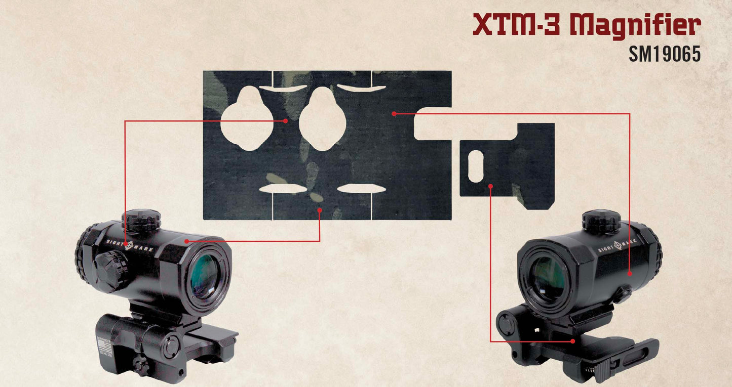 Multicam Black skin for XTM-3 Magnifier