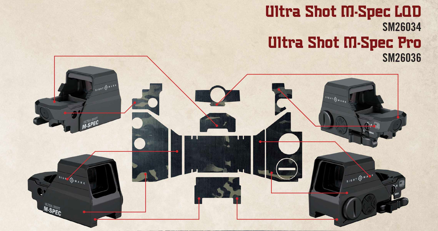 Habillage Multicam Black pour viseurs reflex Ultra Shot M-Spec LQD et Pro