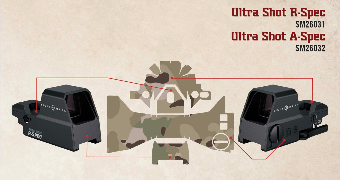 Multicam skin for Ultra Shot R-Spec and A-Spec Reflex Sights