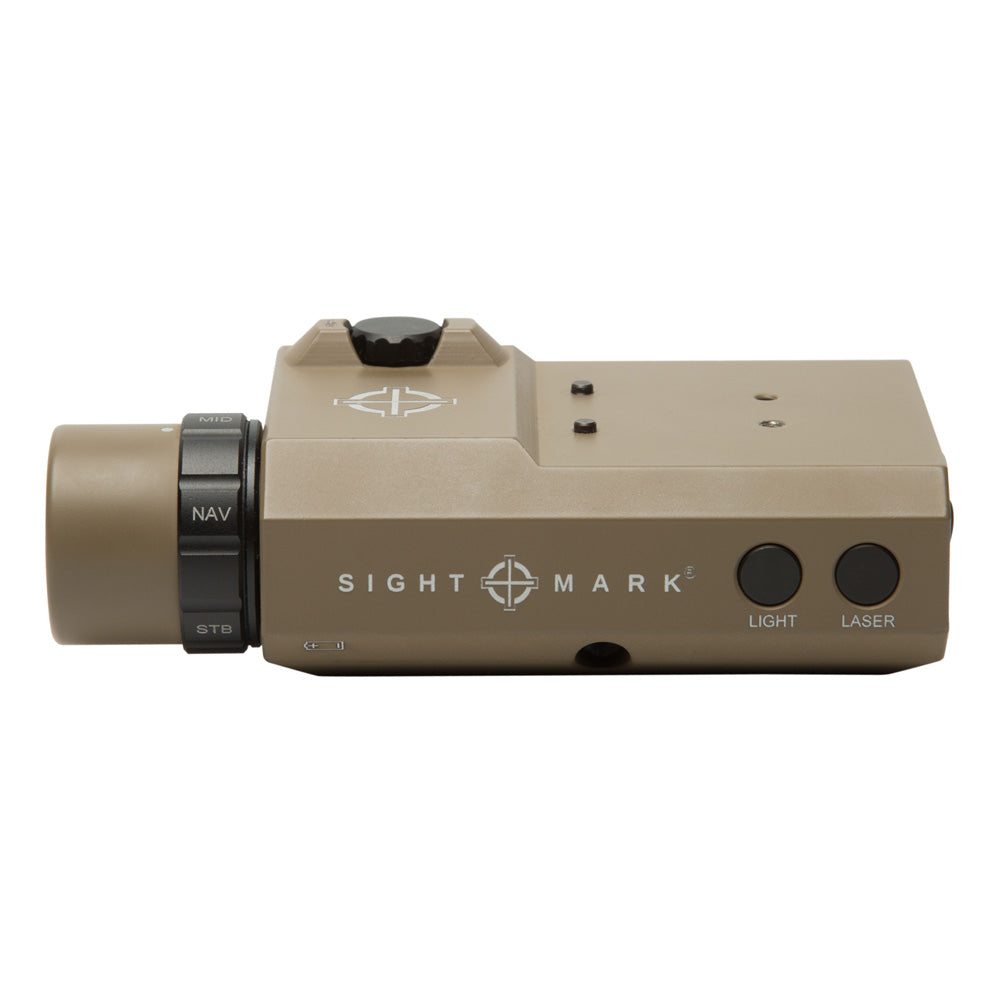 Sightmark LoPro Combo Flashlight (Visible and IR) and Green Laser Sight - Dark Earth