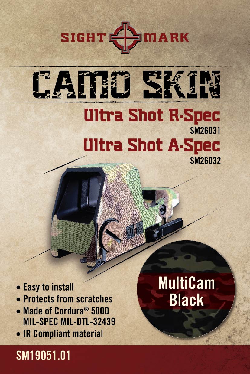 Multicam Black skin for Ultra Shot R-Spec and A-Spec Reflex Sights