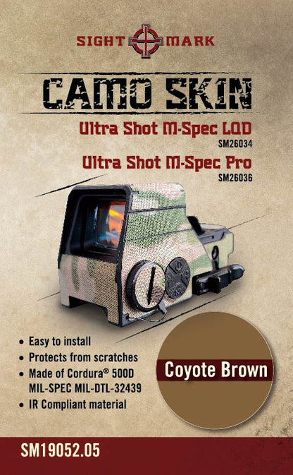 Coyote Brown skin for Ultra Shot M-Spec LQD and Pro Reflex Sights