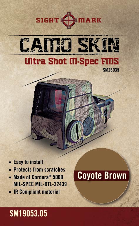 Coyote Brown skin for Ultra Shot M-Spec FMS Reflex Sights