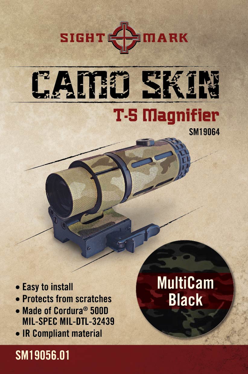 Multicam Black skin for T-5 Magnifier