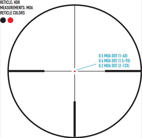 Sightmark Presidio 2-12x50 HDR SFP, Riflescope