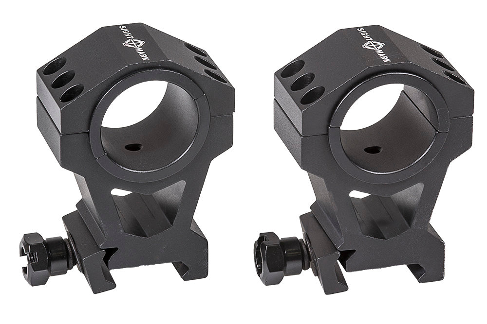 Description image for Taktische Montageringe von Sightmark – Extra hohe Picatinny-Ringe (passend für 30 mm und 1 Zoll)